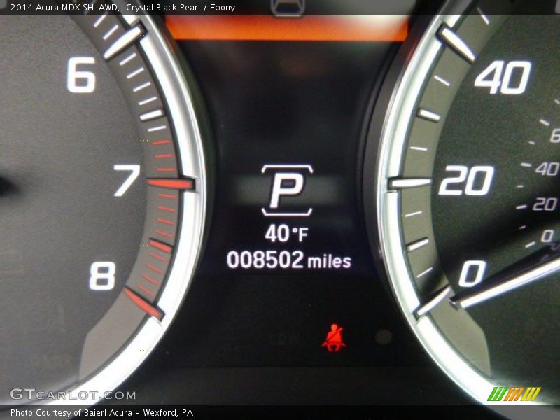 Crystal Black Pearl / Ebony 2014 Acura MDX SH-AWD