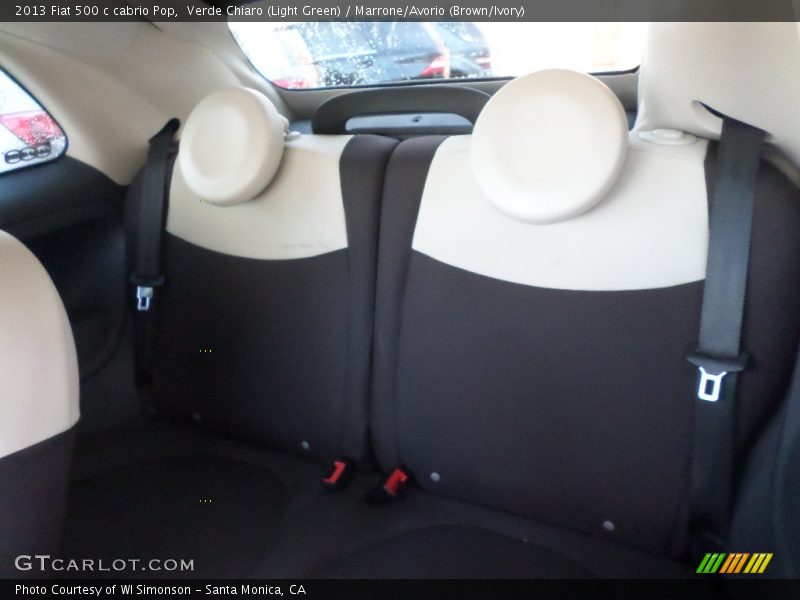 Verde Chiaro (Light Green) / Marrone/Avorio (Brown/Ivory) 2013 Fiat 500 c cabrio Pop