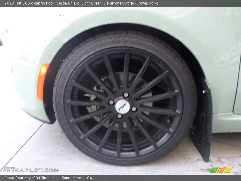 Verde Chiaro (Light Green) / Marrone/Avorio (Brown/Ivory) 2013 Fiat 500 c cabrio Pop