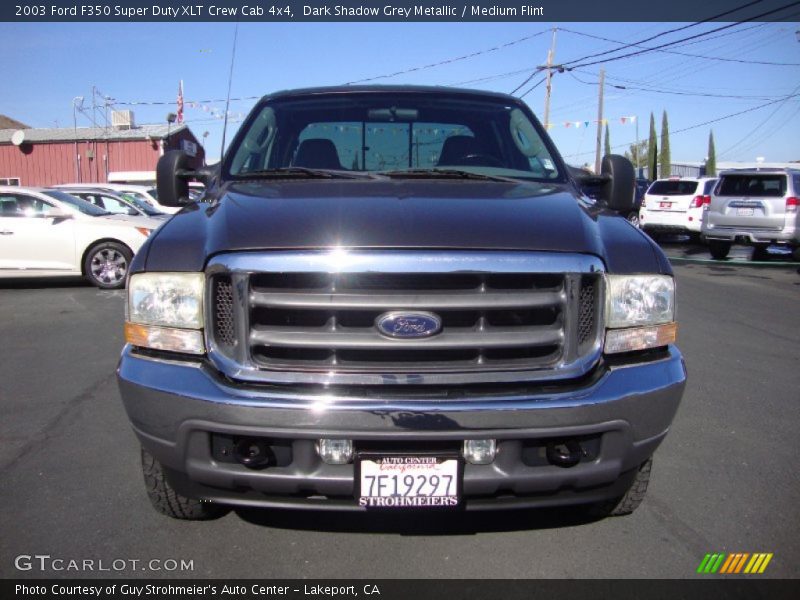 Dark Shadow Grey Metallic / Medium Flint 2003 Ford F350 Super Duty XLT Crew Cab 4x4