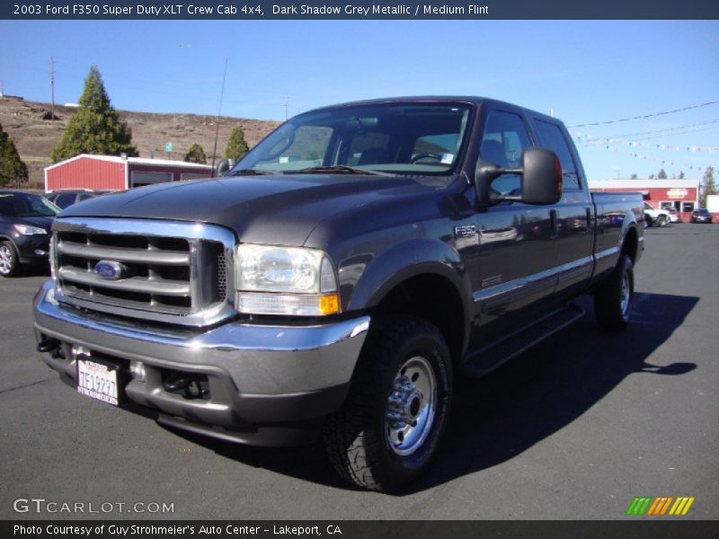 Dark Shadow Grey Metallic / Medium Flint 2003 Ford F350 Super Duty XLT Crew Cab 4x4