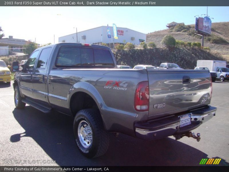 Dark Shadow Grey Metallic / Medium Flint 2003 Ford F350 Super Duty XLT Crew Cab 4x4