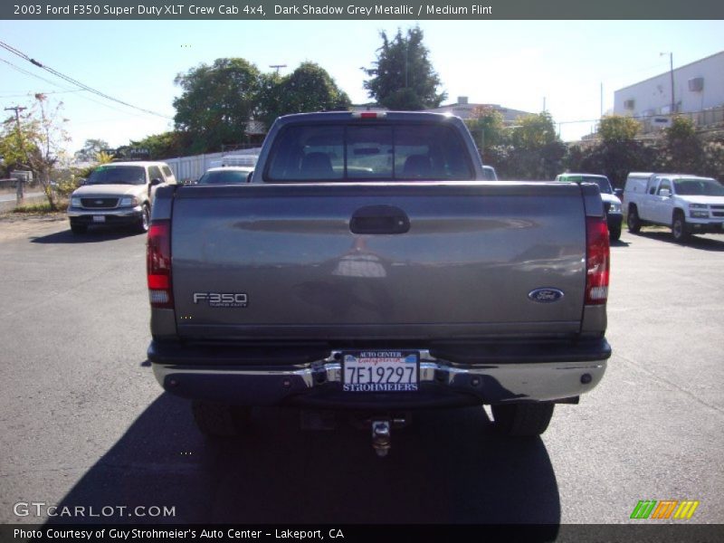 Dark Shadow Grey Metallic / Medium Flint 2003 Ford F350 Super Duty XLT Crew Cab 4x4