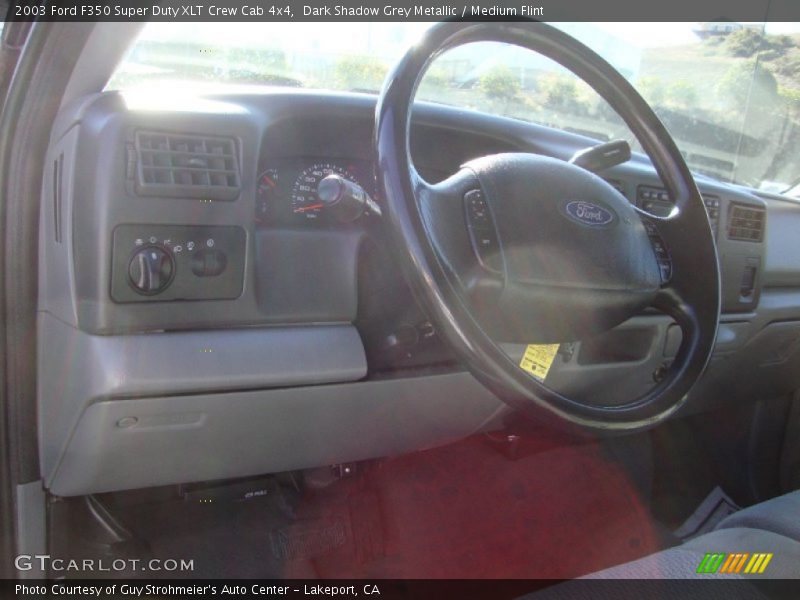 Dark Shadow Grey Metallic / Medium Flint 2003 Ford F350 Super Duty XLT Crew Cab 4x4