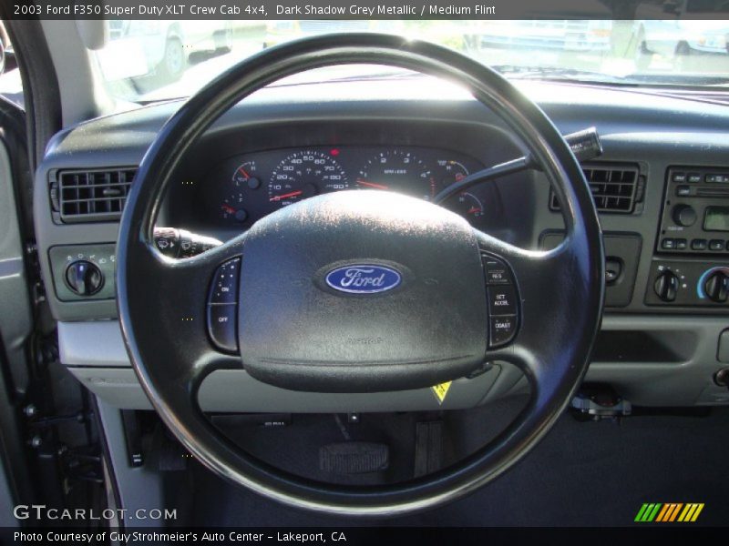 Dark Shadow Grey Metallic / Medium Flint 2003 Ford F350 Super Duty XLT Crew Cab 4x4