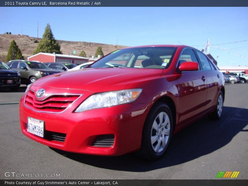 Barcelona Red Metallic / Ash 2011 Toyota Camry LE