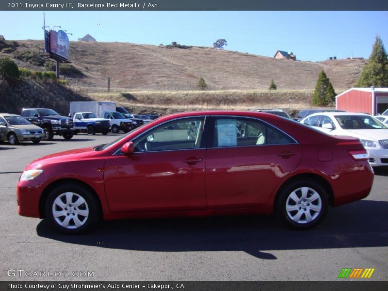 Barcelona Red Metallic / Ash 2011 Toyota Camry LE