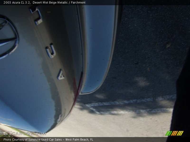 Desert Mist Beige Metallic / Parchment 2003 Acura CL 3.2