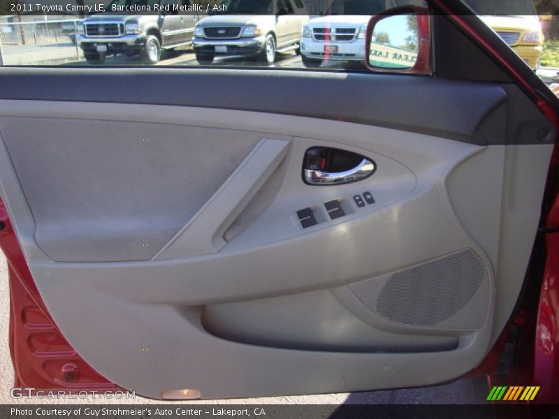 Barcelona Red Metallic / Ash 2011 Toyota Camry LE