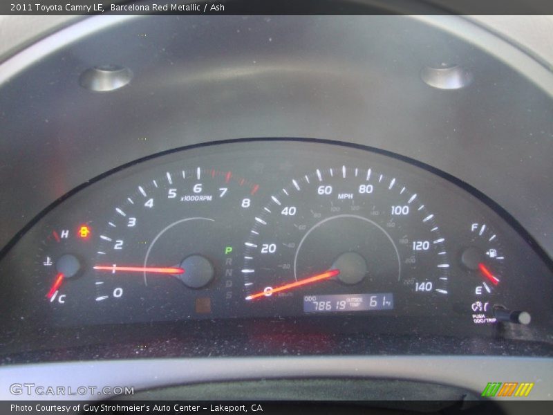 Barcelona Red Metallic / Ash 2011 Toyota Camry LE