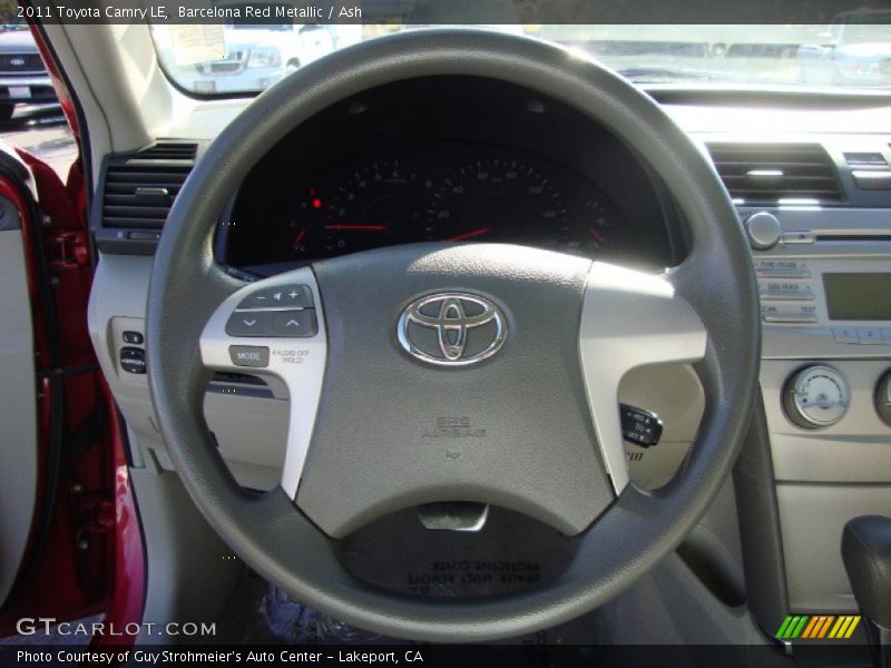 Barcelona Red Metallic / Ash 2011 Toyota Camry LE