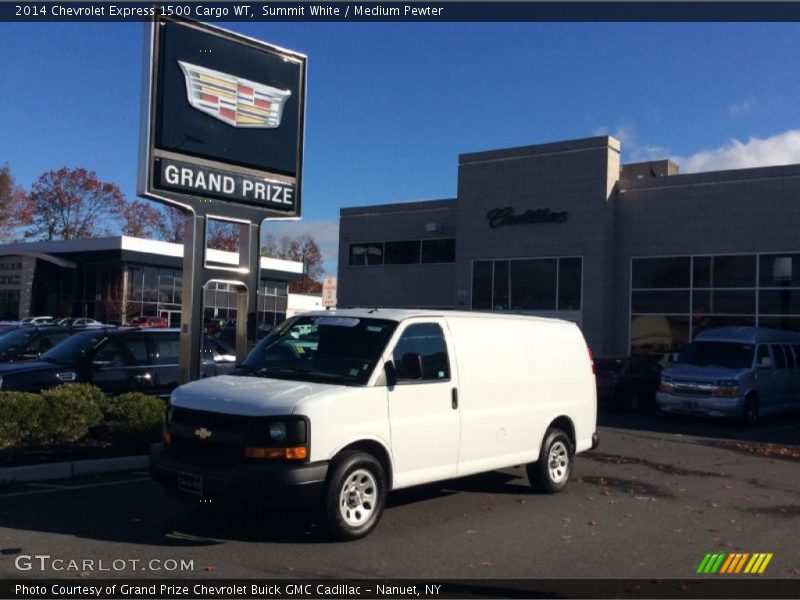 Summit White / Medium Pewter 2014 Chevrolet Express 1500 Cargo WT