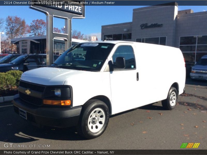 Summit White / Medium Pewter 2014 Chevrolet Express 1500 Cargo WT