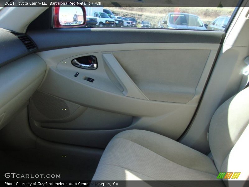 Barcelona Red Metallic / Ash 2011 Toyota Camry LE