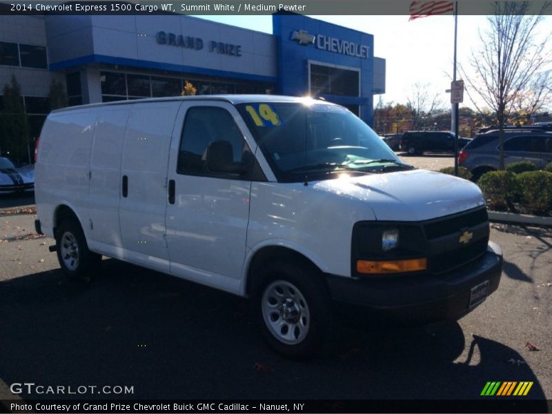 Summit White / Medium Pewter 2014 Chevrolet Express 1500 Cargo WT