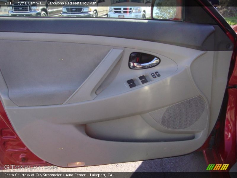 Barcelona Red Metallic / Ash 2011 Toyota Camry LE