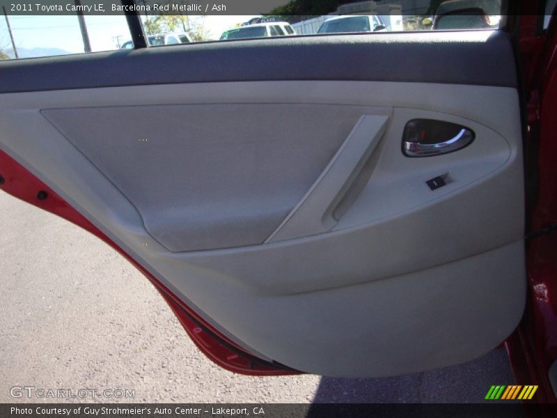 Barcelona Red Metallic / Ash 2011 Toyota Camry LE