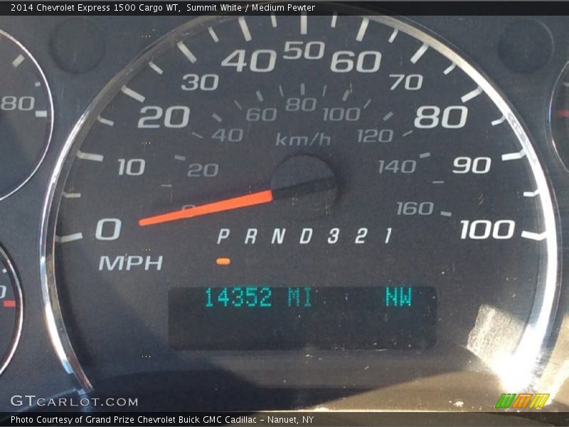 Summit White / Medium Pewter 2014 Chevrolet Express 1500 Cargo WT