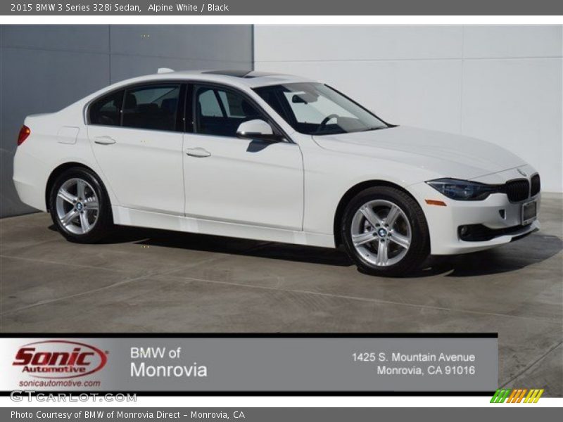 Alpine White / Black 2015 BMW 3 Series 328i Sedan
