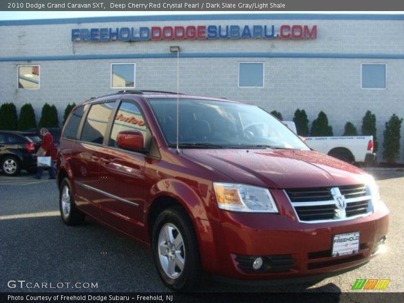 Deep Cherry Red Crystal Pearl / Dark Slate Gray/Light Shale 2010 Dodge Grand Caravan SXT