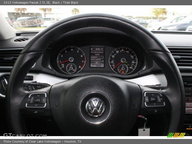Black / Titan Black 2013 Volkswagen Passat 2.5L SE