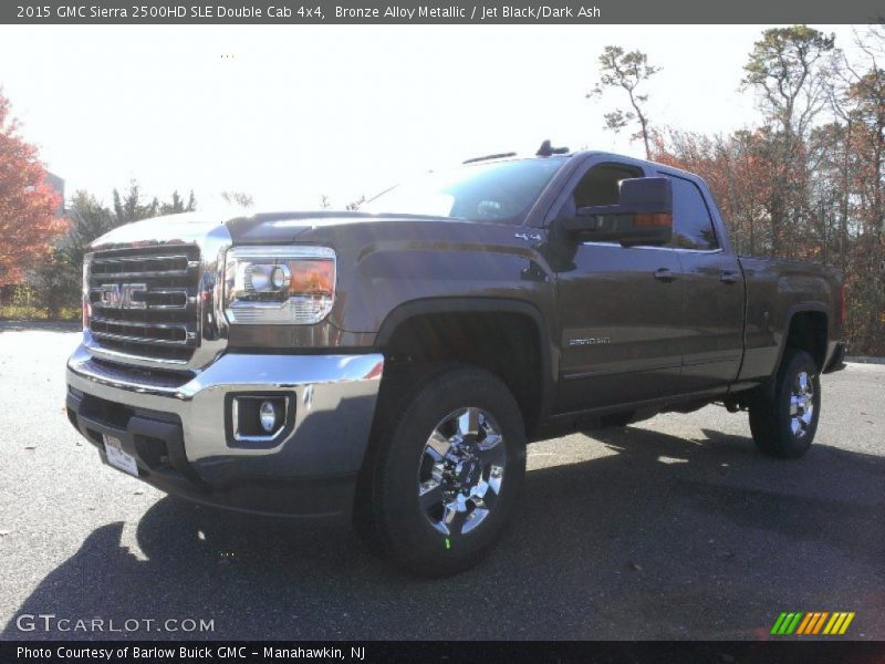 Bronze Alloy Metallic / Jet Black/Dark Ash 2015 GMC Sierra 2500HD SLE Double Cab 4x4