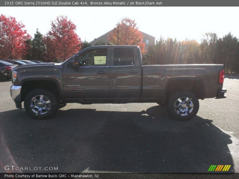 Bronze Alloy Metallic / Jet Black/Dark Ash 2015 GMC Sierra 2500HD SLE Double Cab 4x4