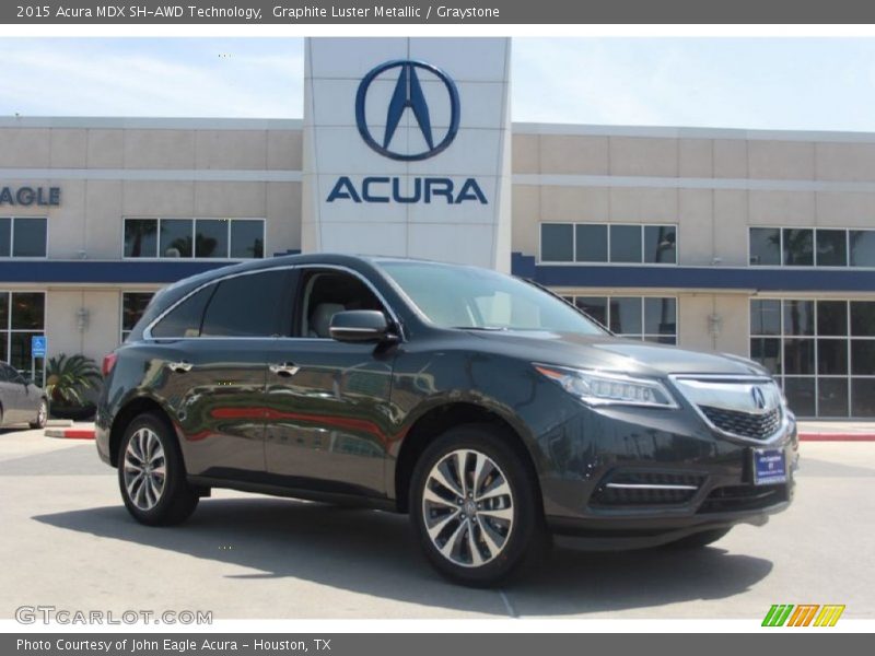 Graphite Luster Metallic / Graystone 2015 Acura MDX SH-AWD Technology