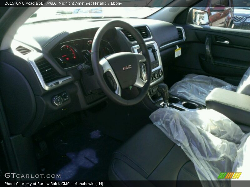Midnight Amethyst Metallic / Ebony 2015 GMC Acadia SLT AWD