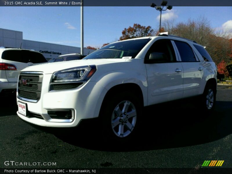 Summit White / Ebony 2015 GMC Acadia SLE