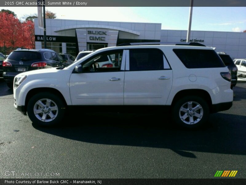 Summit White / Ebony 2015 GMC Acadia SLE