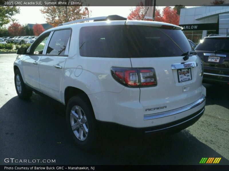 Summit White / Ebony 2015 GMC Acadia SLE