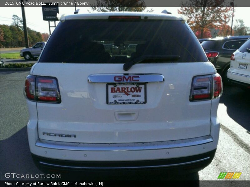 Summit White / Ebony 2015 GMC Acadia SLE