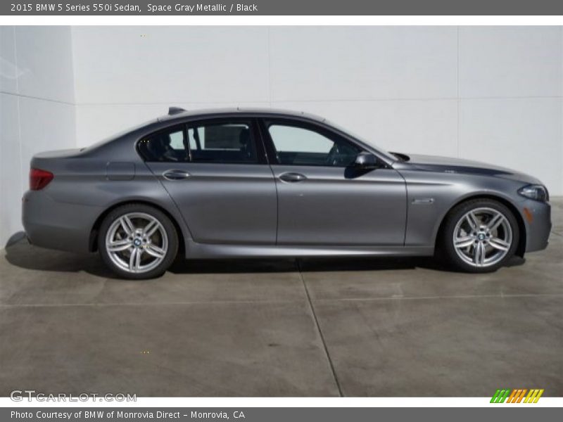 Space Gray Metallic / Black 2015 BMW 5 Series 550i Sedan