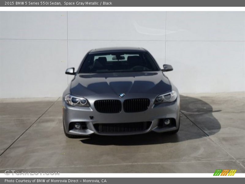 Space Gray Metallic / Black 2015 BMW 5 Series 550i Sedan