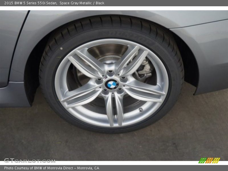 Space Gray Metallic / Black 2015 BMW 5 Series 550i Sedan