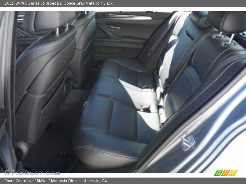 Space Gray Metallic / Black 2015 BMW 5 Series 550i Sedan