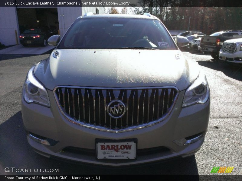 Champagne Silver Metallic / Ebony/Ebony 2015 Buick Enclave Leather