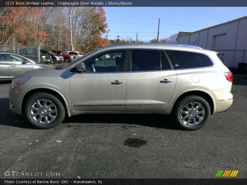 Champagne Silver Metallic / Ebony/Ebony 2015 Buick Enclave Leather