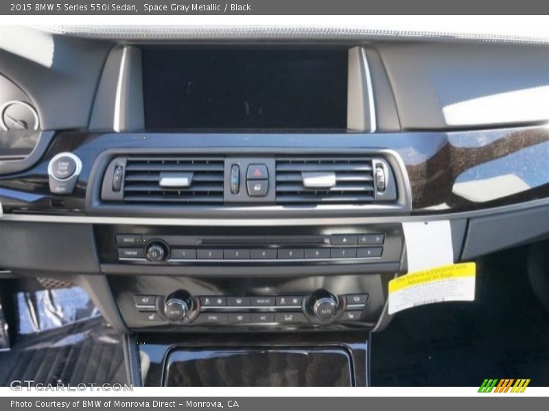Space Gray Metallic / Black 2015 BMW 5 Series 550i Sedan