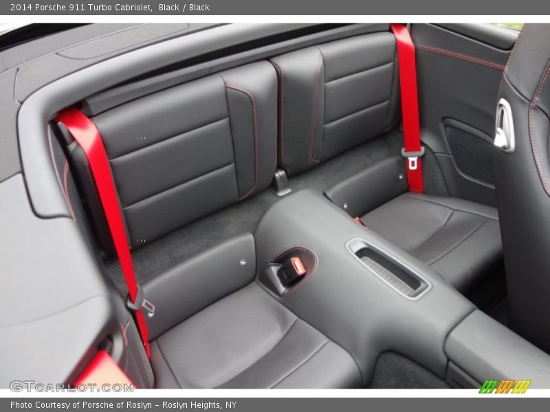 Rear Seat of 2014 911 Turbo Cabriolet