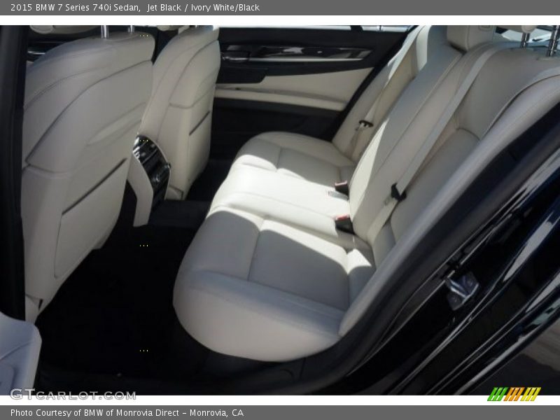Rear Seat of 2015 7 Series 740i Sedan