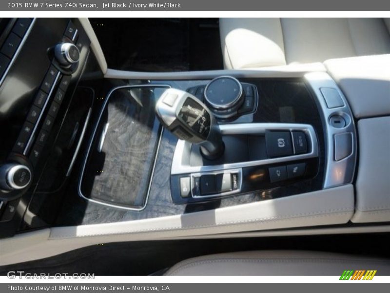 Jet Black / Ivory White/Black 2015 BMW 7 Series 740i Sedan
