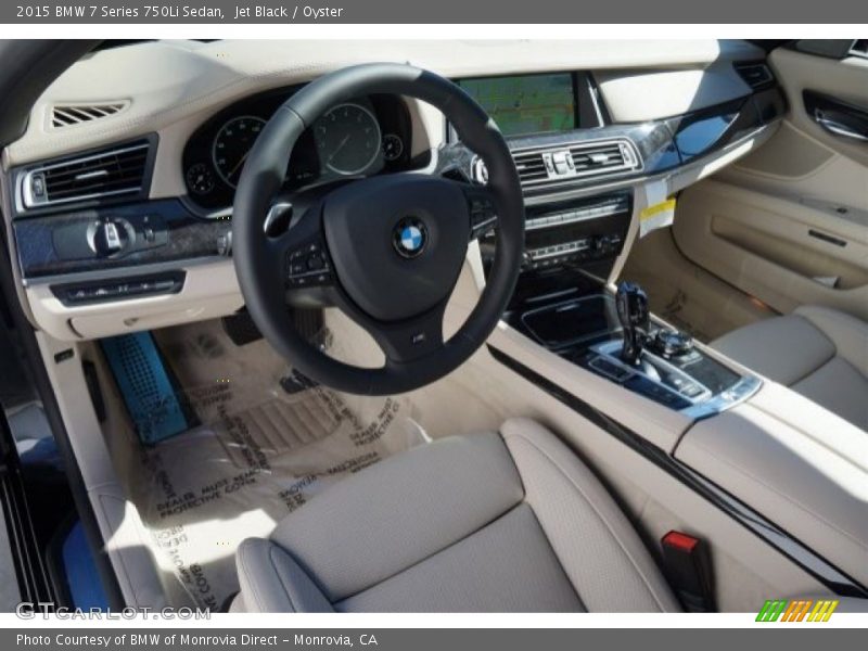 Jet Black / Oyster 2015 BMW 7 Series 750Li Sedan