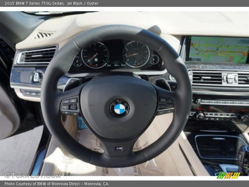 Jet Black / Oyster 2015 BMW 7 Series 750Li Sedan
