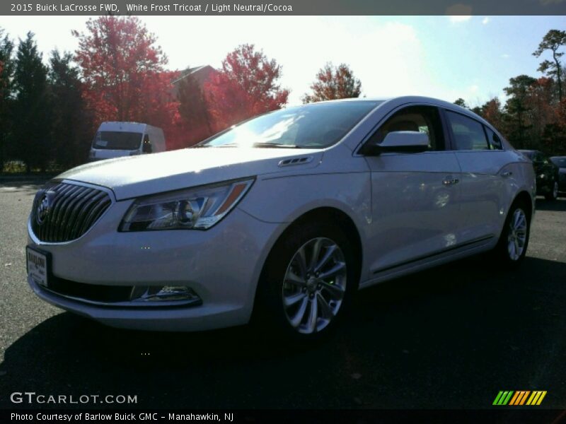 White Frost Tricoat / Light Neutral/Cocoa 2015 Buick LaCrosse FWD