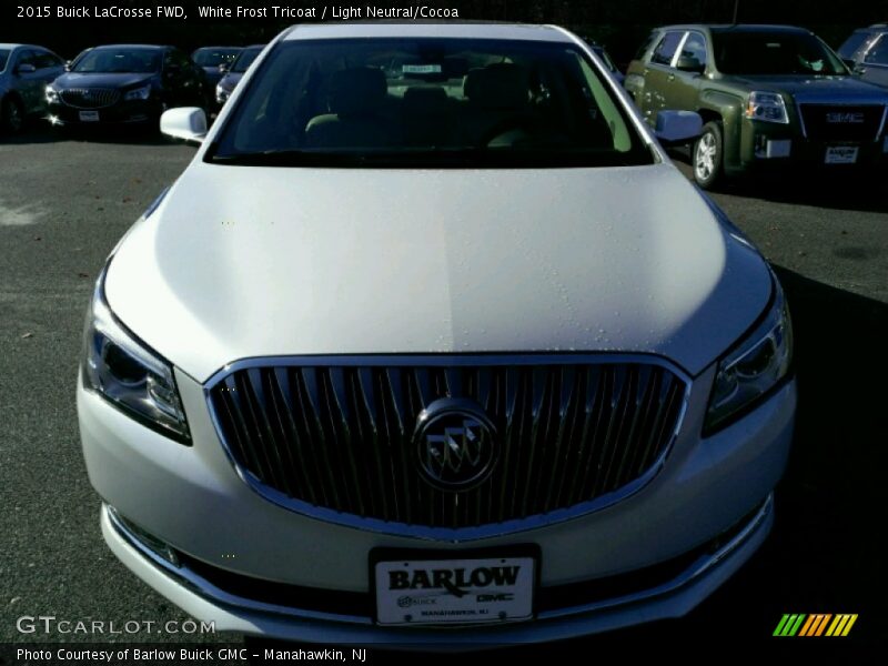 White Frost Tricoat / Light Neutral/Cocoa 2015 Buick LaCrosse FWD