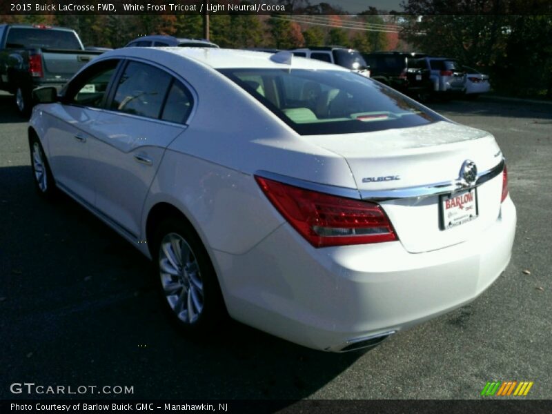 White Frost Tricoat / Light Neutral/Cocoa 2015 Buick LaCrosse FWD