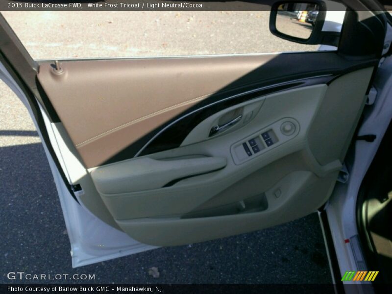 White Frost Tricoat / Light Neutral/Cocoa 2015 Buick LaCrosse FWD