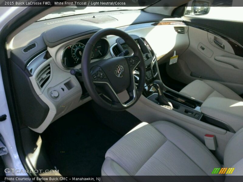 White Frost Tricoat / Light Neutral/Cocoa 2015 Buick LaCrosse FWD